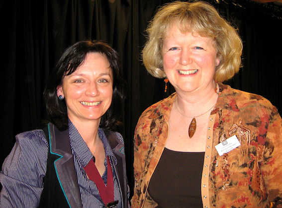 Rachel Gogerly, Chairman and Carol Griffin, Retiring Chairman at AGM, York Conference 2009